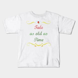 Tale as Old as Time Emboridery Kids T-Shirt